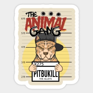 the animal gang Sticker